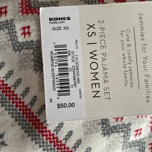 NWT- LC Lauren Conrad Holiday PJ Set - Picture 13 of 16